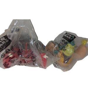 Vintage 1999 Star Wars Episode 1 Queen Amidala Boss Nass Pizza Hut Cup Topper NB